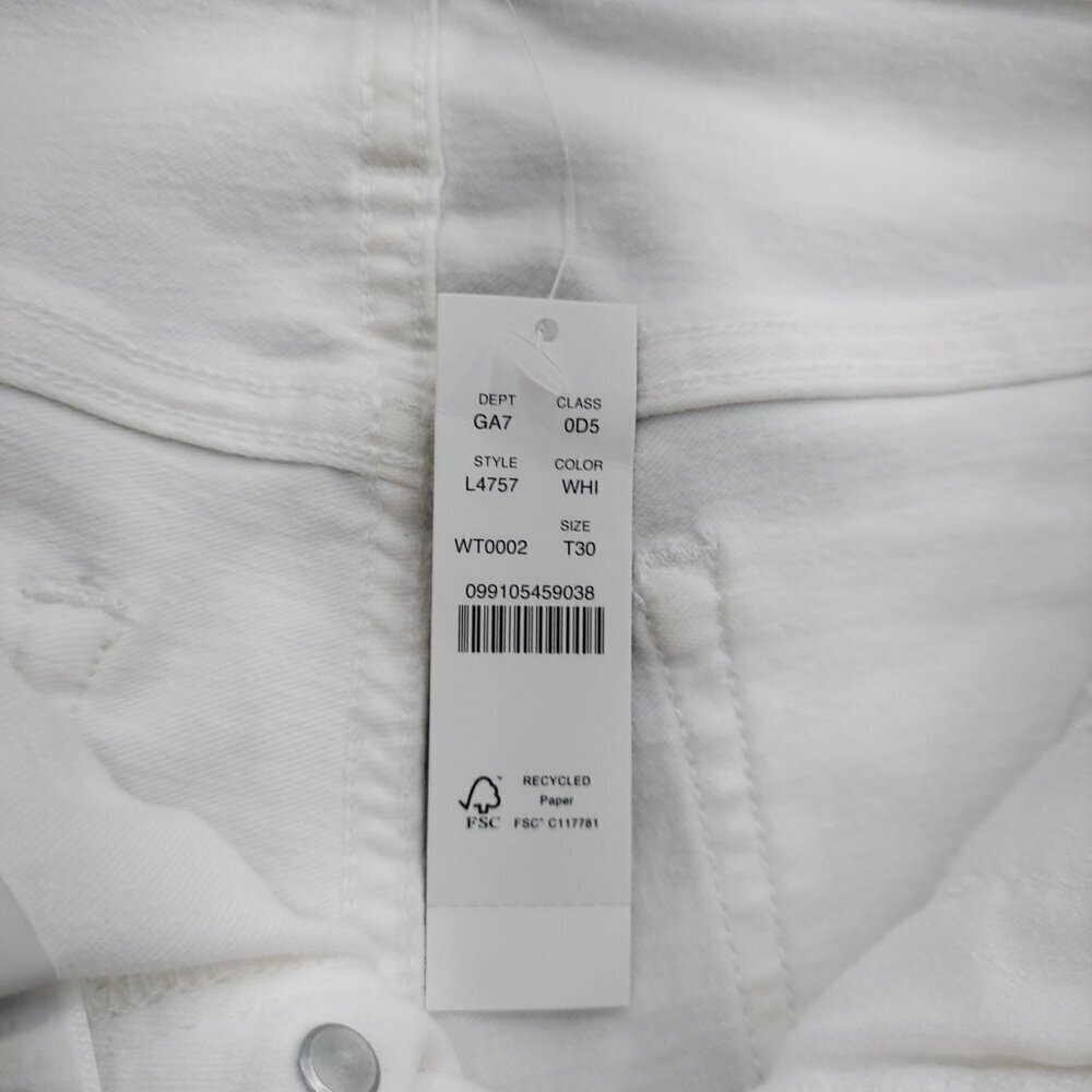 J. Crew 10" Vintage NWT Slim Straight Jean in White - Picture 9 of 16